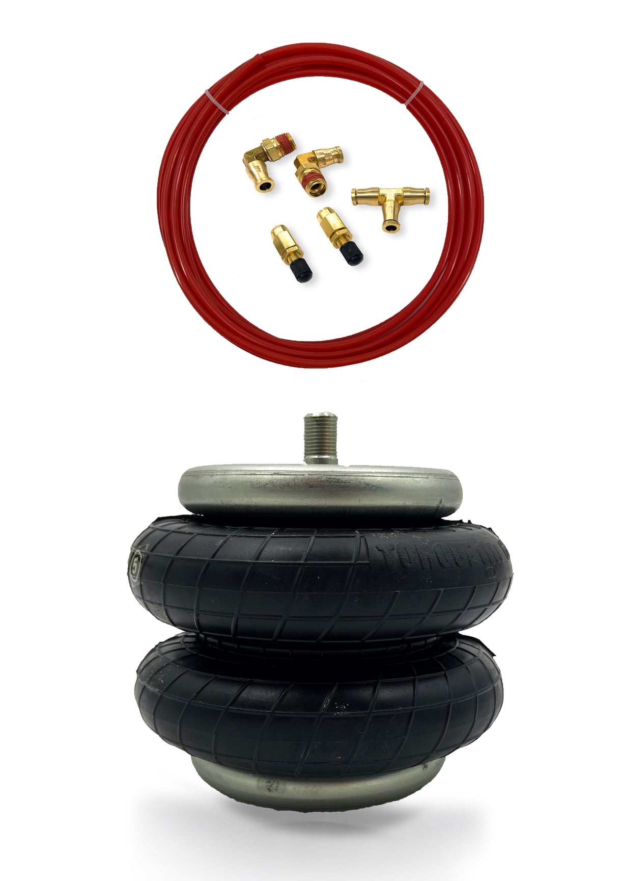 Air Spring with Air Line Kit (Replaces Firestone 6766) - AFTERMARKETUS Torque Pick Up Convoluted Air Springs