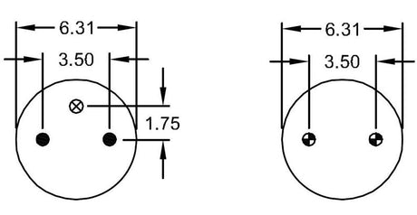 TORQUE Air Spring Bag Replaces Firestone 6943, W01-358-6943 - AFTERMARKETUS Torque Convoluted Air Springs