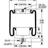 TORQUE Cab Sleeper Air Spring Bag for Select Kenworth, Mack