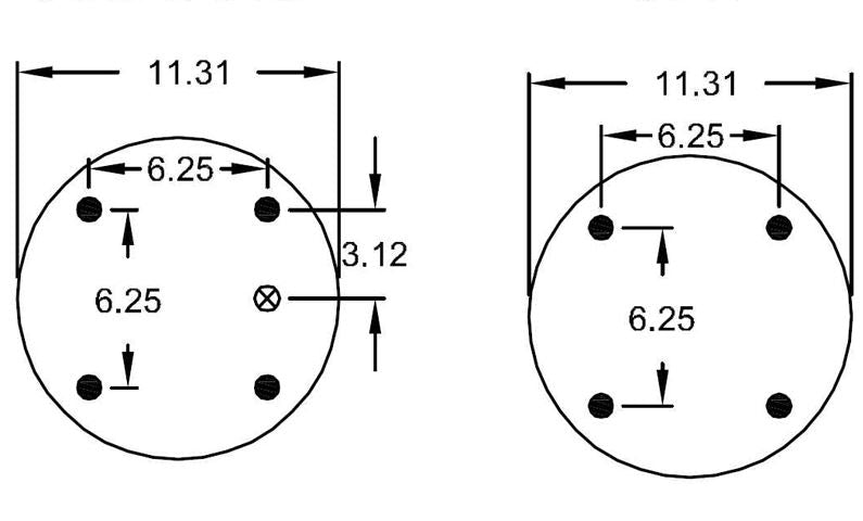 Double Convoluted Air Spring Bag (Replaces Firestone 7135)