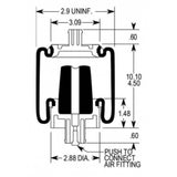 7205 Cab Sleeper AirSpring Bag for Freightliner Western Star - AFTERMARKETUS Torque Cabin Air Springs