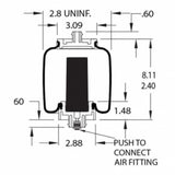 7215 Cab Sleeper Air Spring Bag for Freightliner Century - AFTERMARKETUS Torque Cabin Air Springs