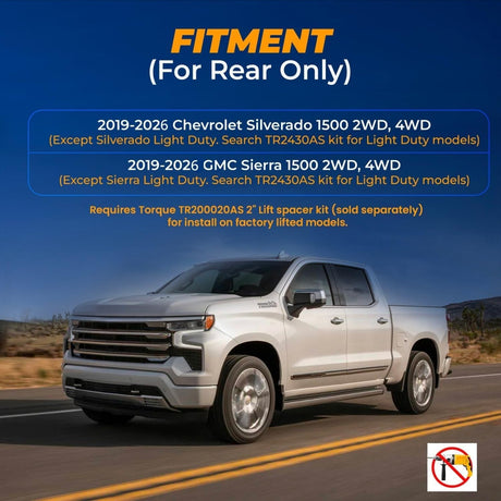Air Bag Suspension Kit for 2019-2026 Chevrolet Silverado 1500 2WD 4WD