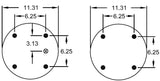 Triple Convoluted Air Spring Bag Replaces Firestone 7818