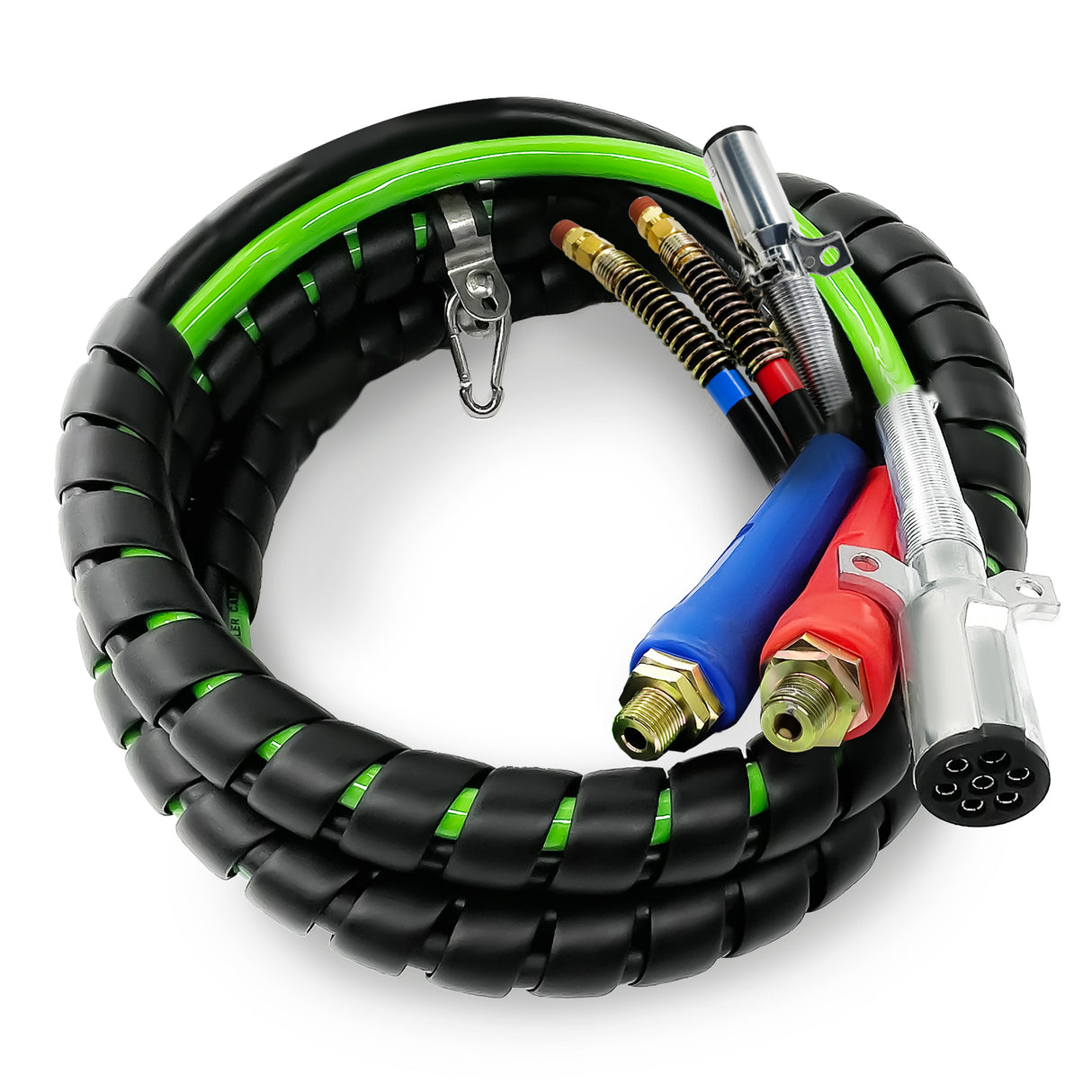 20ft ABS & Air Line Hose Wrap 7 Way Cable for Semi Truck Trailer