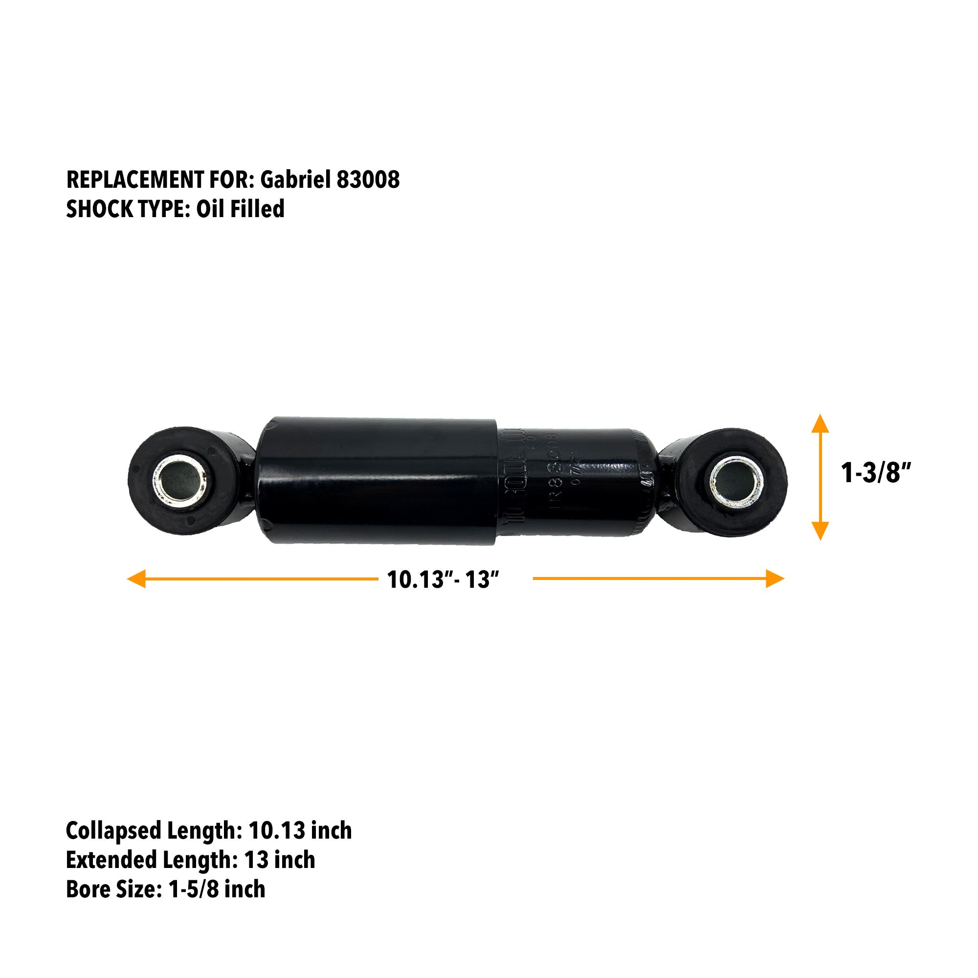 Cab Shock Absorber Replacement | Fits Peterbilt 367, 377, 379, 386
