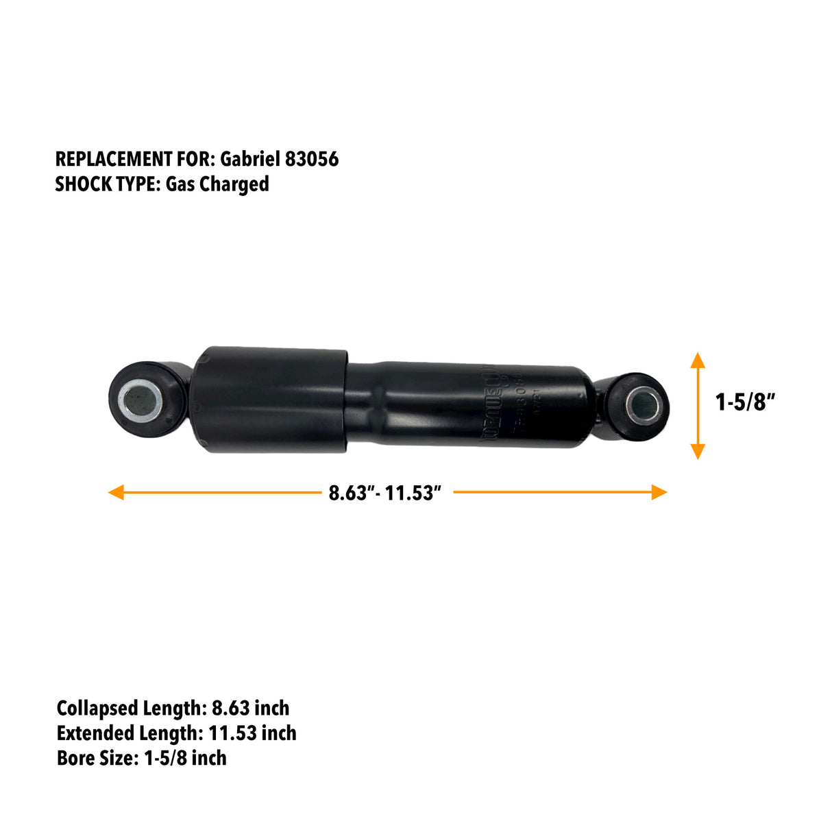 83056  Cab Shock for Kenworth T660 T700 W900 Models