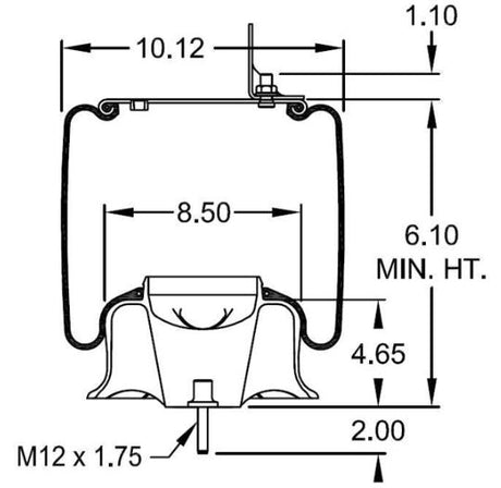 TORQUE Air Spring Bag for Volvo (Replaces Firestone 8829) - AFTERMARKETUS Torque Reversible Sleeve Air Springs