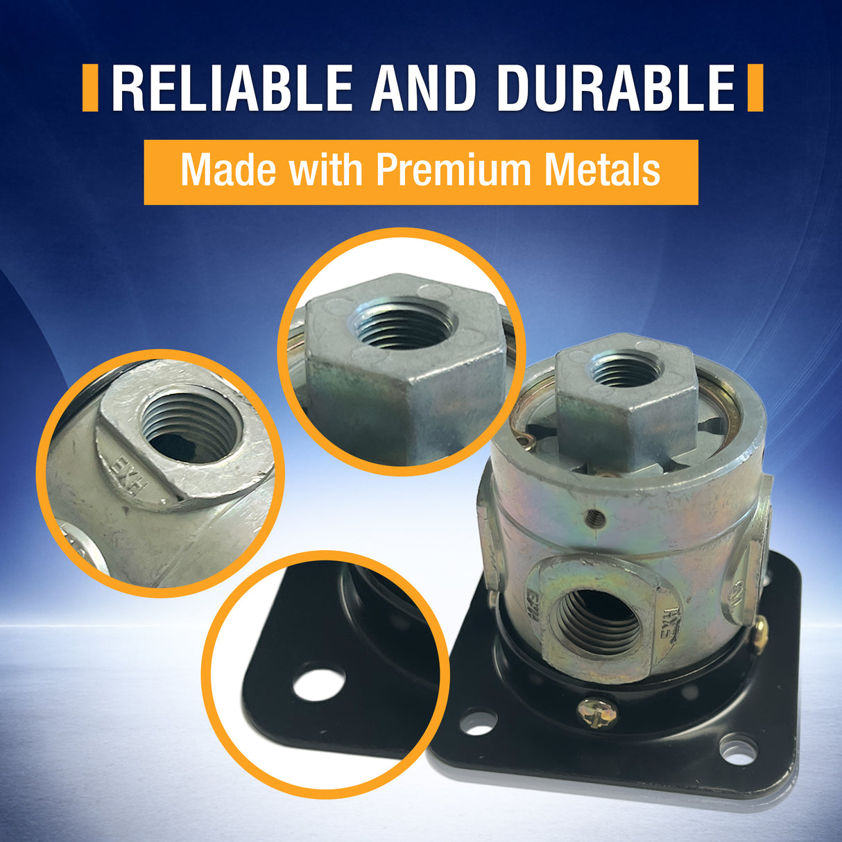 Three-Way Pilot Valve | Remote Mount | 1/4" & 1/8" NPT Ports | Replacement Haldex 90554615
