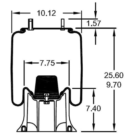 TORQUE Air Spring Bag for Watson & Chalin & SAF Holland