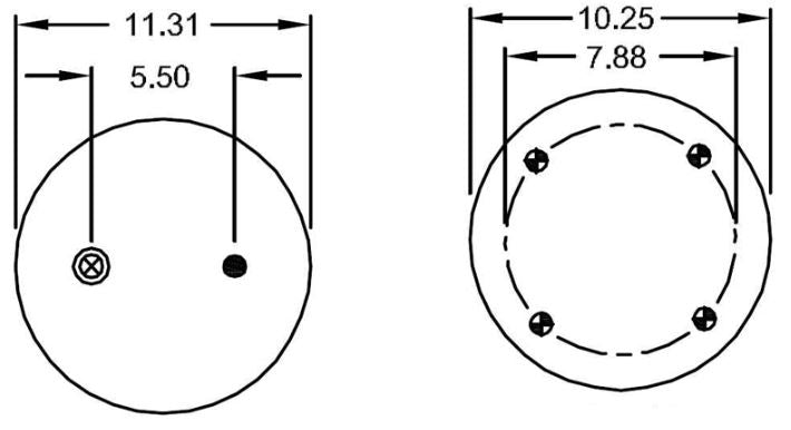 TORQUE Air Spring Bag for Holland Replaces Firestone 9121