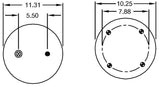 TORQUE Air Spring Bag for Holland Replaces Firestone 9121