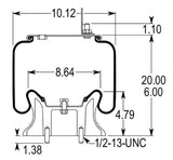 TORQUE Air Spring Bag for Volvo Replace Firestone 9296