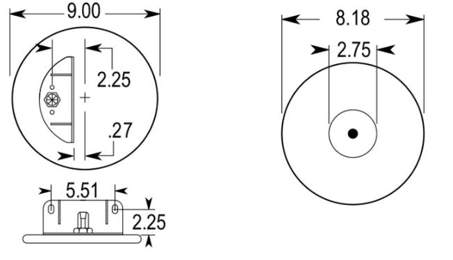 TORQUE Air Spring Bag for Kenworth (Replaces Firestone 9625)