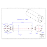 9-1/4 Gallon Capacity Air Tank for 2001-2018 Volvo VNL VNM