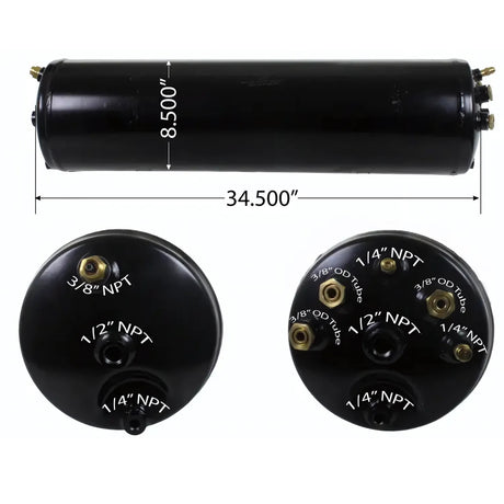 8 Gallon Capacity Air Tank for 2002-2010 International, 10 Port