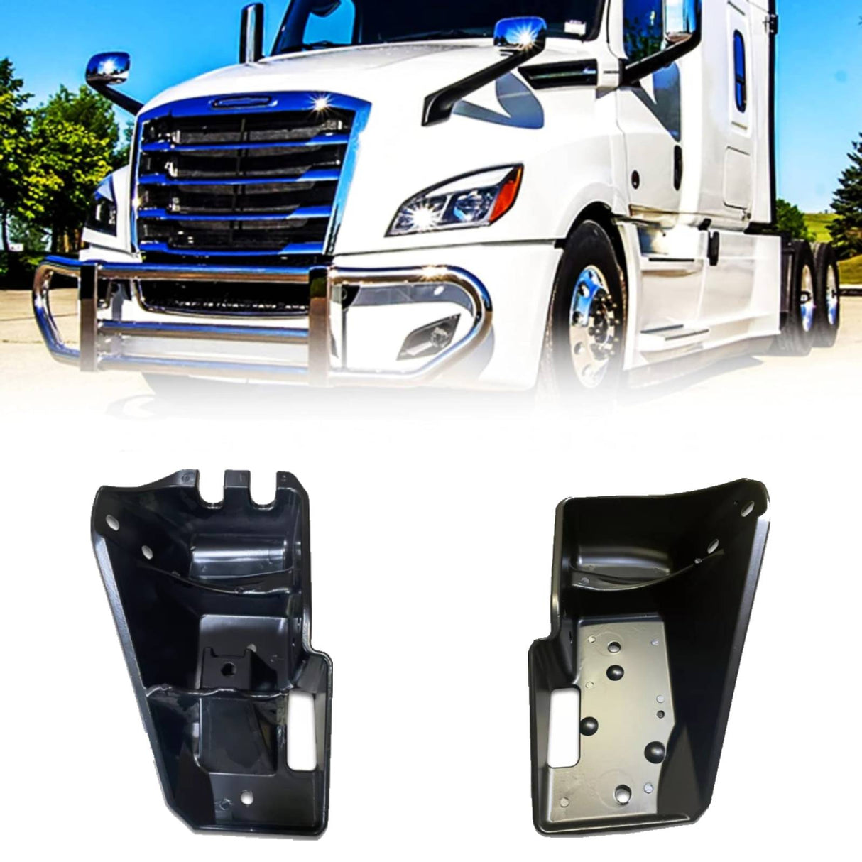 Bumper Support Brackets for 2018+ Freightliner Cascadia - Pair