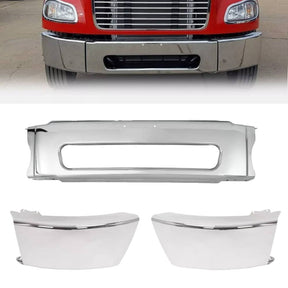 Complete Bumper for 2003-2021 Freightliner M2 | Replacement Freightliner A21-27811-016 A21-27811-017 A21-26683-005 | Chrome