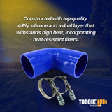 2" 90 Degree Silicone Hose for Turbo/Intercooler/Intake