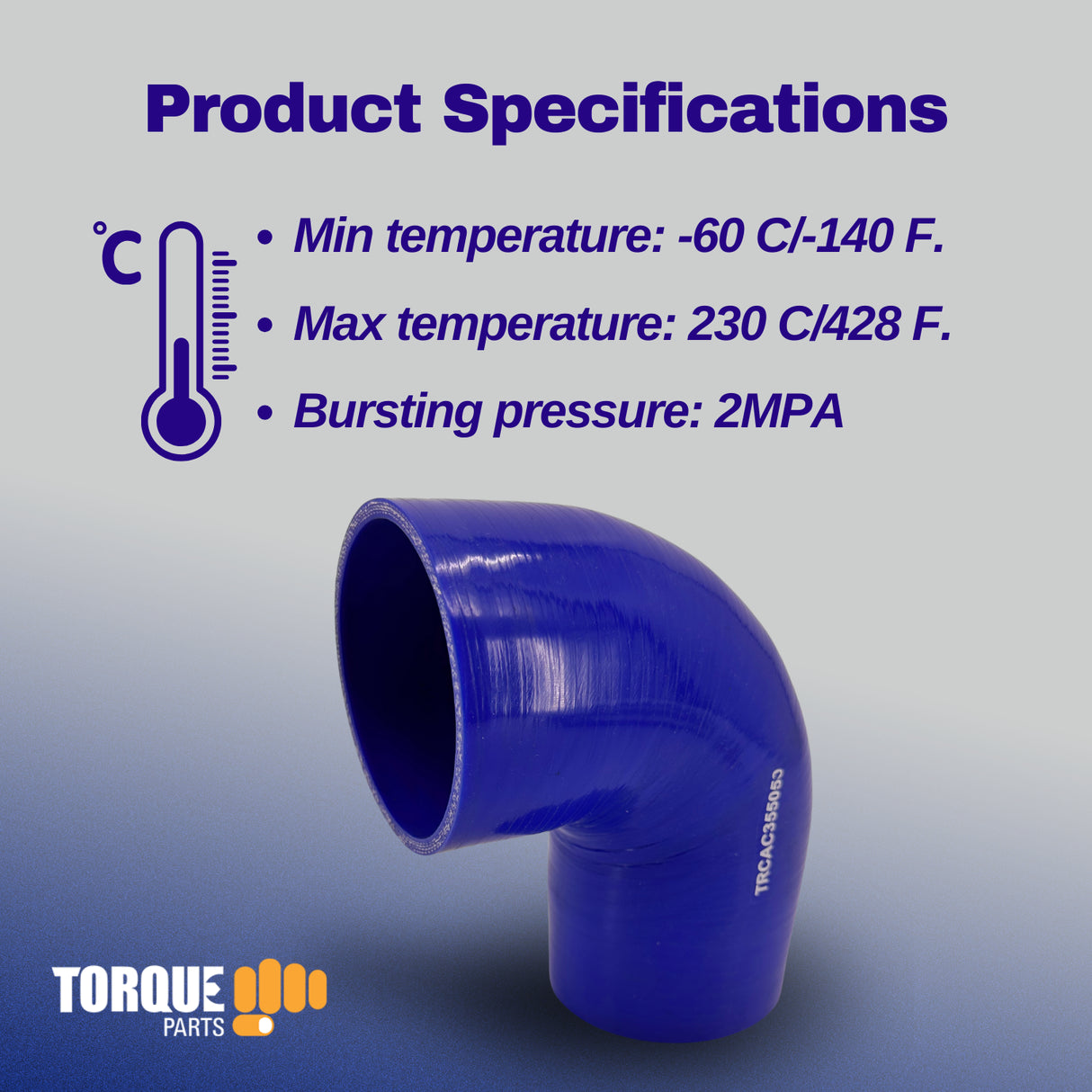 3.5" 90 Degree Silicone Hose for Turbo/Intake/Intercooler