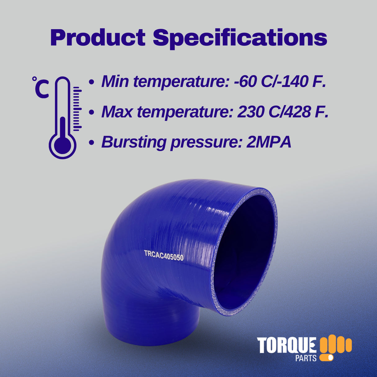 4" 90 Degree Silicone Hose with Clamps for Intake/Turbo