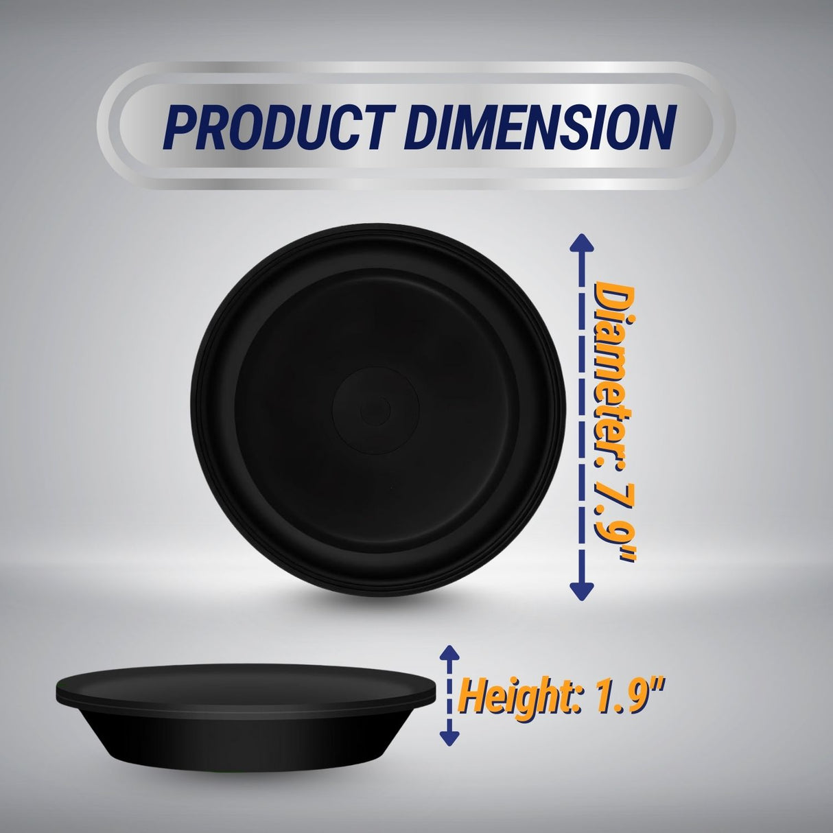 Torque 1 Pack of Type 36 Diaphragm for Semi Trucks Replacement for Velvac 031035,  Euclid E-8895, Midland-Grau 1836