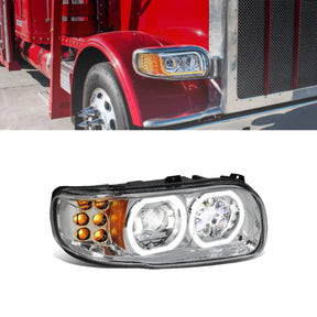 LED Headlight for 2008-2022 Peterbilt 388 389 567 | Replacement Freightliner P54-6166-120 | Right