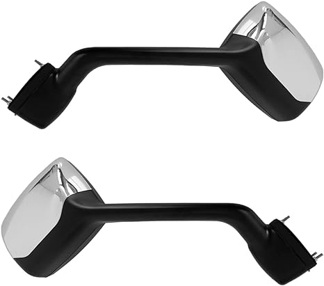 Hood Mirror for 2010- 17 Kenworth T680 T880 - Chrome - Pair