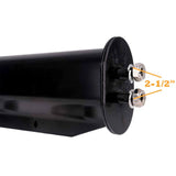 TORQUE Black Mud Flap Hanger Pair 30 Inch Straight Angled - with Reflectors Aftermarketus Mud Flap Hangers