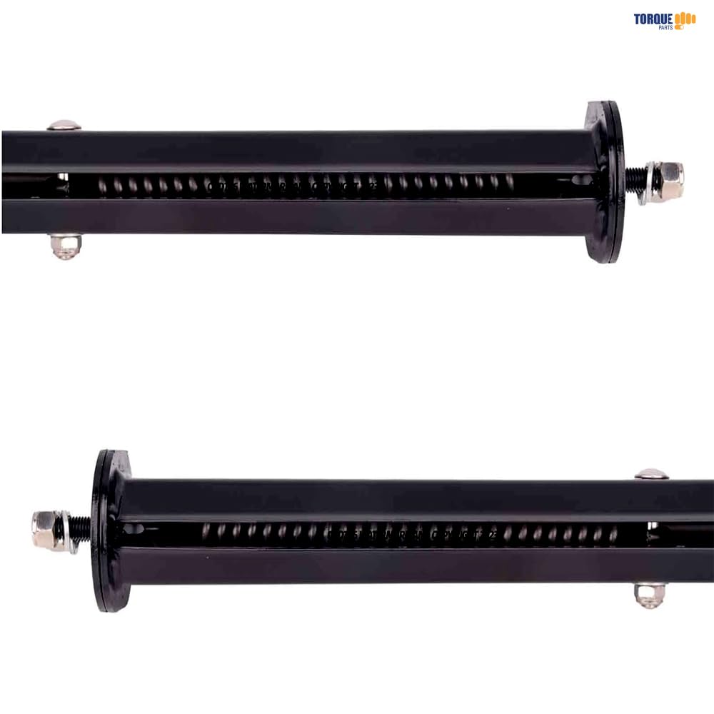 TORQUE Black Mud Flap Hanger Pair 30 Inch Straight Angled - with Reflectors Aftermarketus Mud Flap Hangers