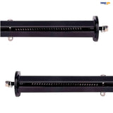 TORQUE Black Mud Flap Hanger Pair 30 Inch Straight Angled - with Reflectors Aftermarketus Mud Flap Hangers