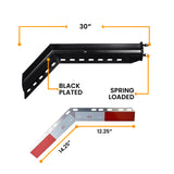 Mud Flap Hanger 30 Inch - 45 Degree Angled - Black