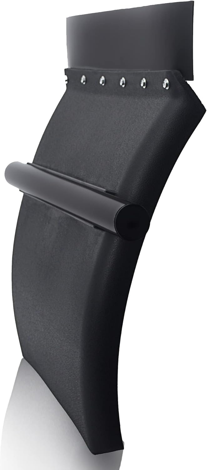 24” x 29” Heavy-Duty Black Poly Quarter Fender Set w/Tube Bracket