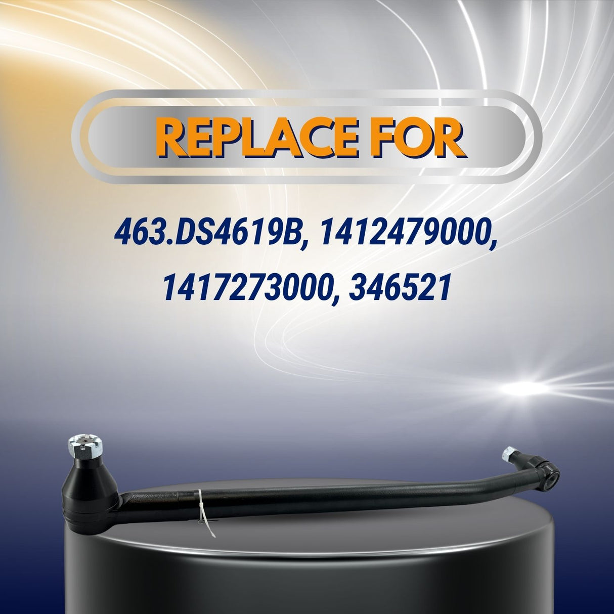 31.00" Heavy Duty Steering Drag Link Rod for Freightliner Trucks | Replacement 463.DS4619B