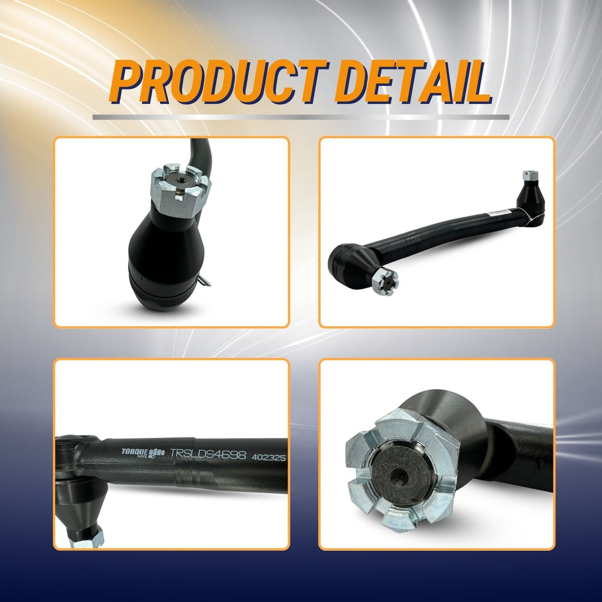 17.75" Heavy Duty Steering Drag Link Rod for Freightliner Trucks | Replacement 463.DS4698