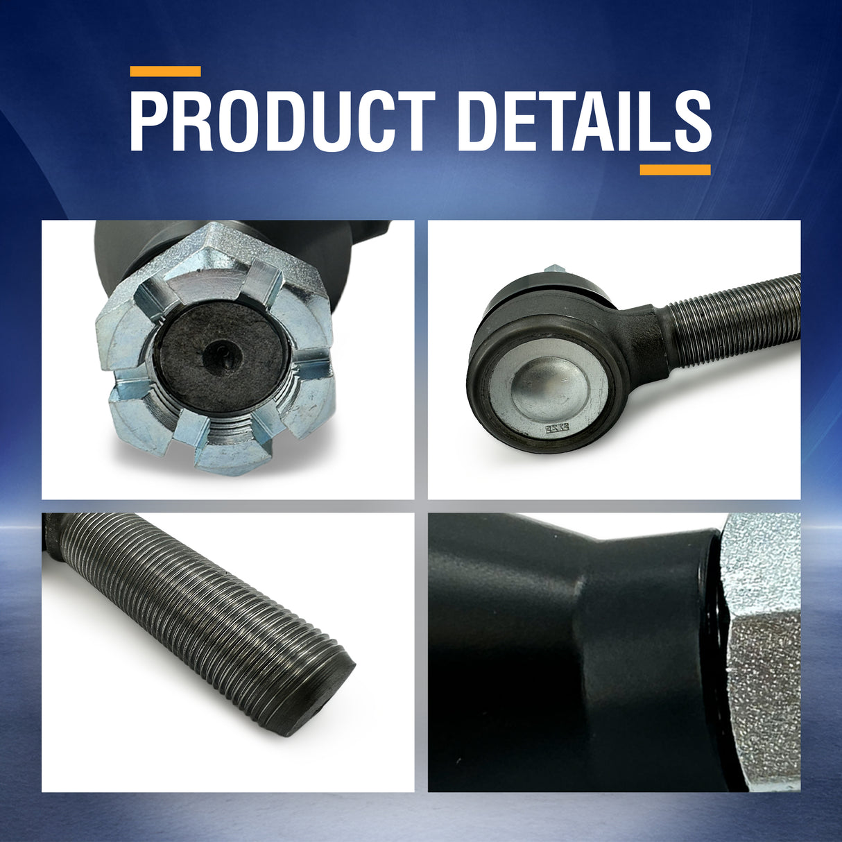 Heavy Duty Steering Tie Rod End | 1-1/8" Thread | 5.44" Length | Replacement ES423L