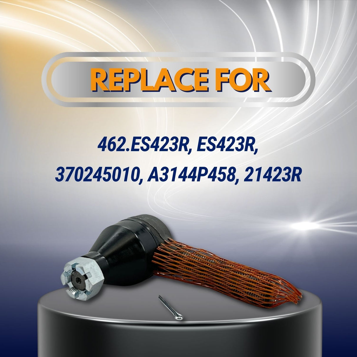 Heavy Duty Steering Tie Rod End – 1-1/8" Thread, 5.44" Length – Replacement ES423R