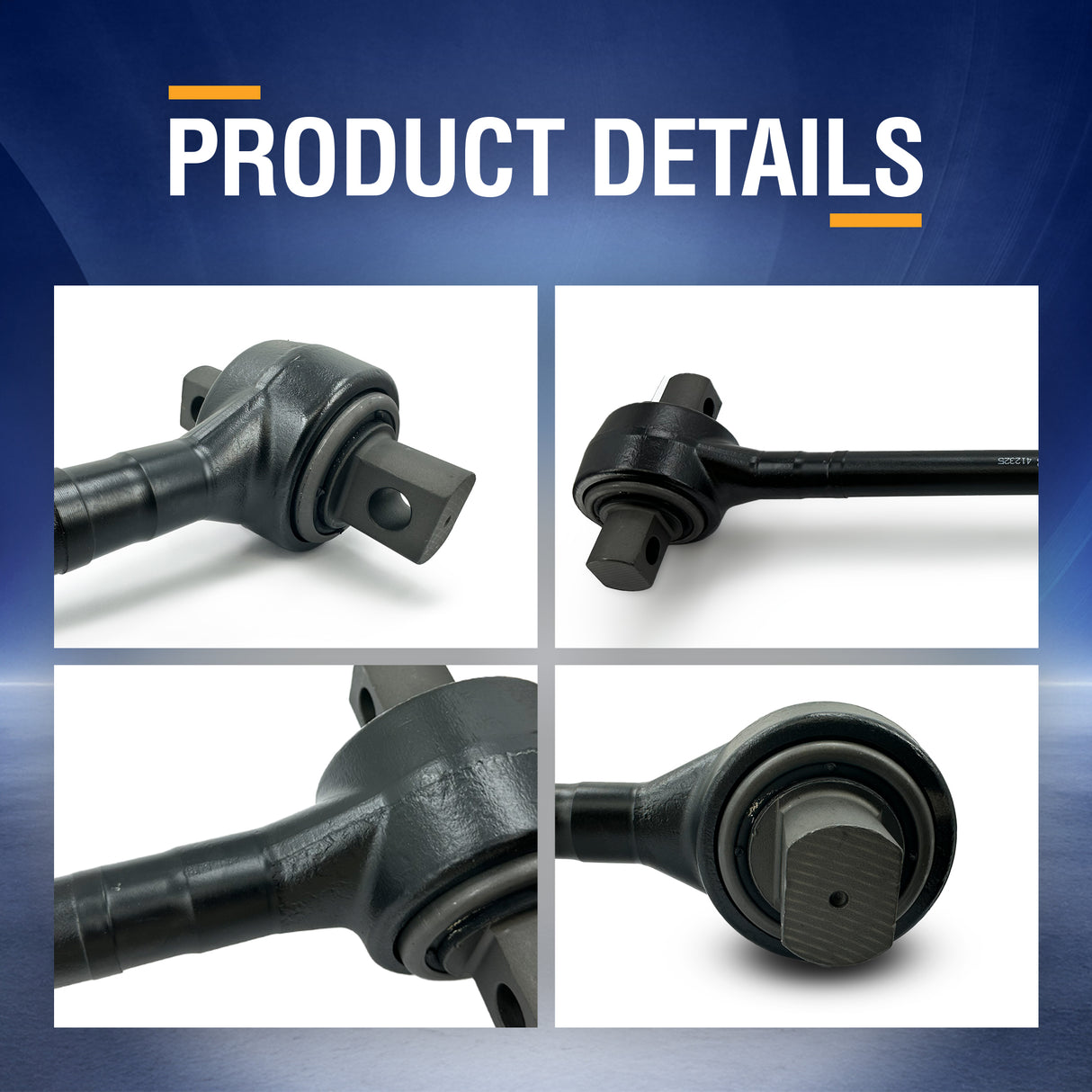 22.125" Heavy Duty Suspension Torque Rod for Volvo & Mack Trucks | Replacement TMR63