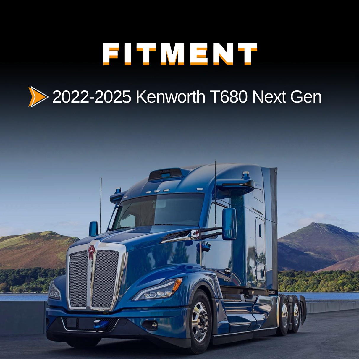 LED Headlight for 2022-2025 Kenworth T680 | Replacement Kenworth P54-6157-100 | Left