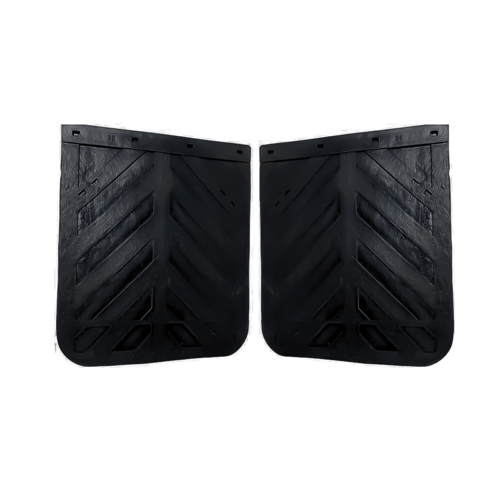 Semi Truck and Trailer Mud Flaps - Chevron 24" x 24" - Black