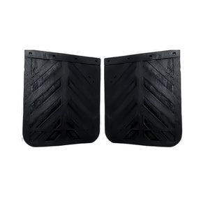 Semi Truck and Trailer Mud Flaps - Chevron 24" x 24" - Black - Pair Aftermarketus Mud Flap Hangers