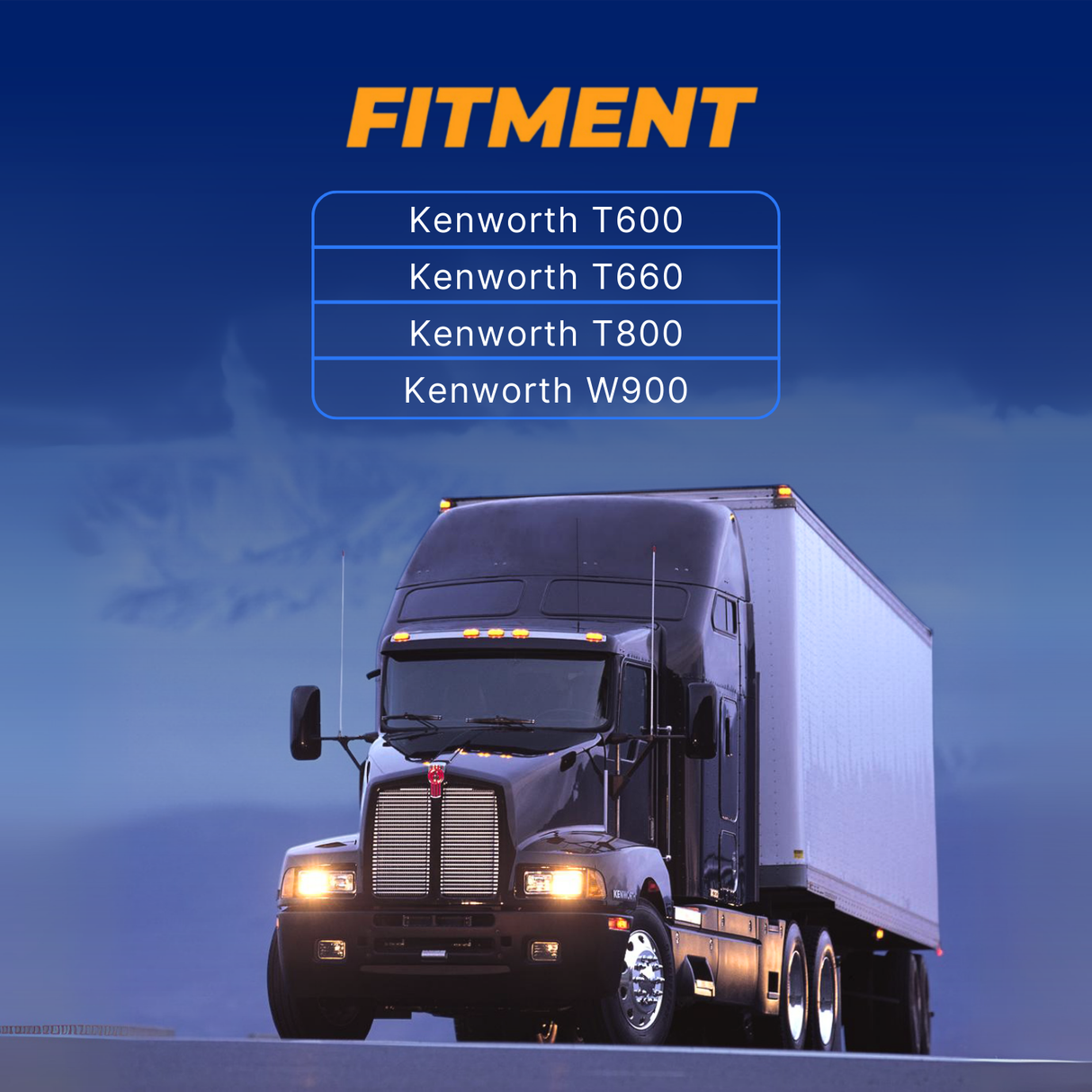 Stainless Steel 6-Inch Drop Windows Chop Top Set for Kenworth T600