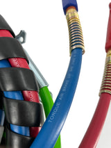 15ft 3 in 1 ABS & Air Power Line Hose Wrap 7 Way with Handle