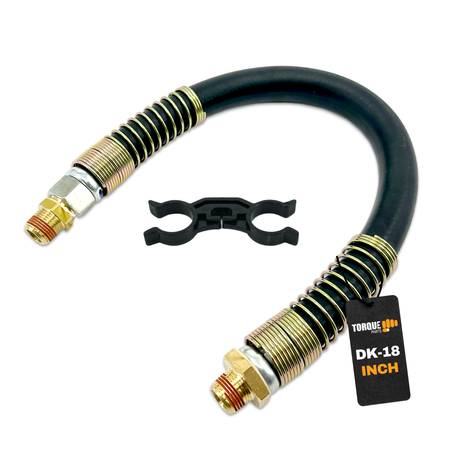 Air Brake Hose for Semi Trucks | 1/2” x 3/8” NPT Swivel Rubber Air Brake Line Assembly | with Separator Aftermarketus ABS Cables
