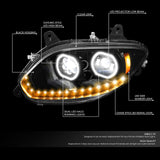 Dual Projector Headlight for 2017-21 International LT - Pair