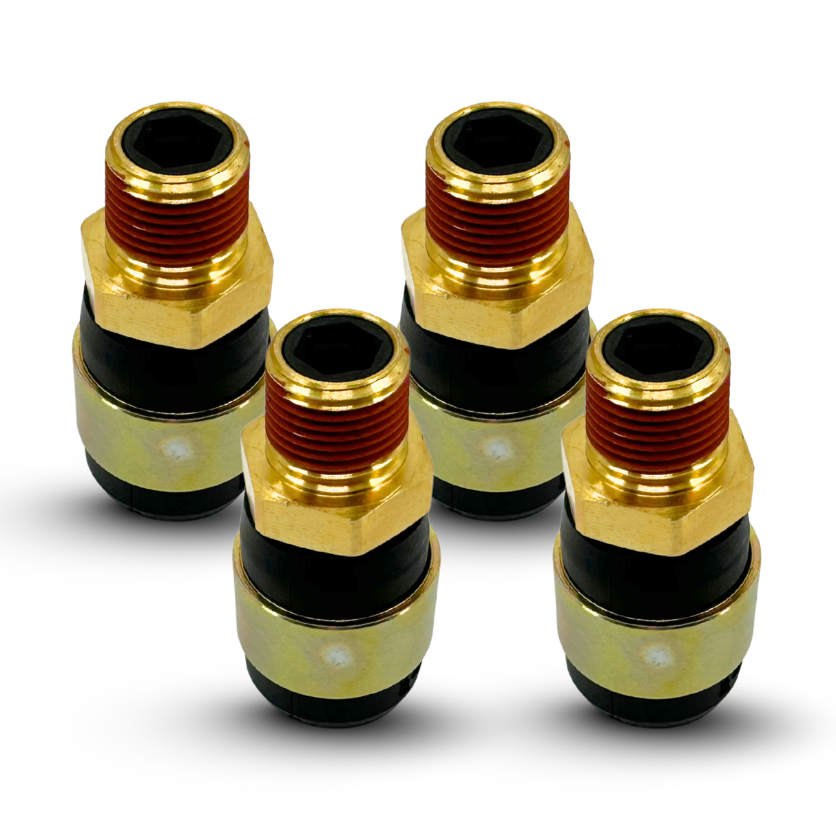 Rubber Air Line Air Hose End Quick Repair Swivel Kit for Truck and Trailers | 3/8" NPT