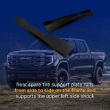 Spare Tire Support Plate Shock Mount Frame Crossmember Fit for 1999-2014 Chevy Silverado GMC Sierra 1500