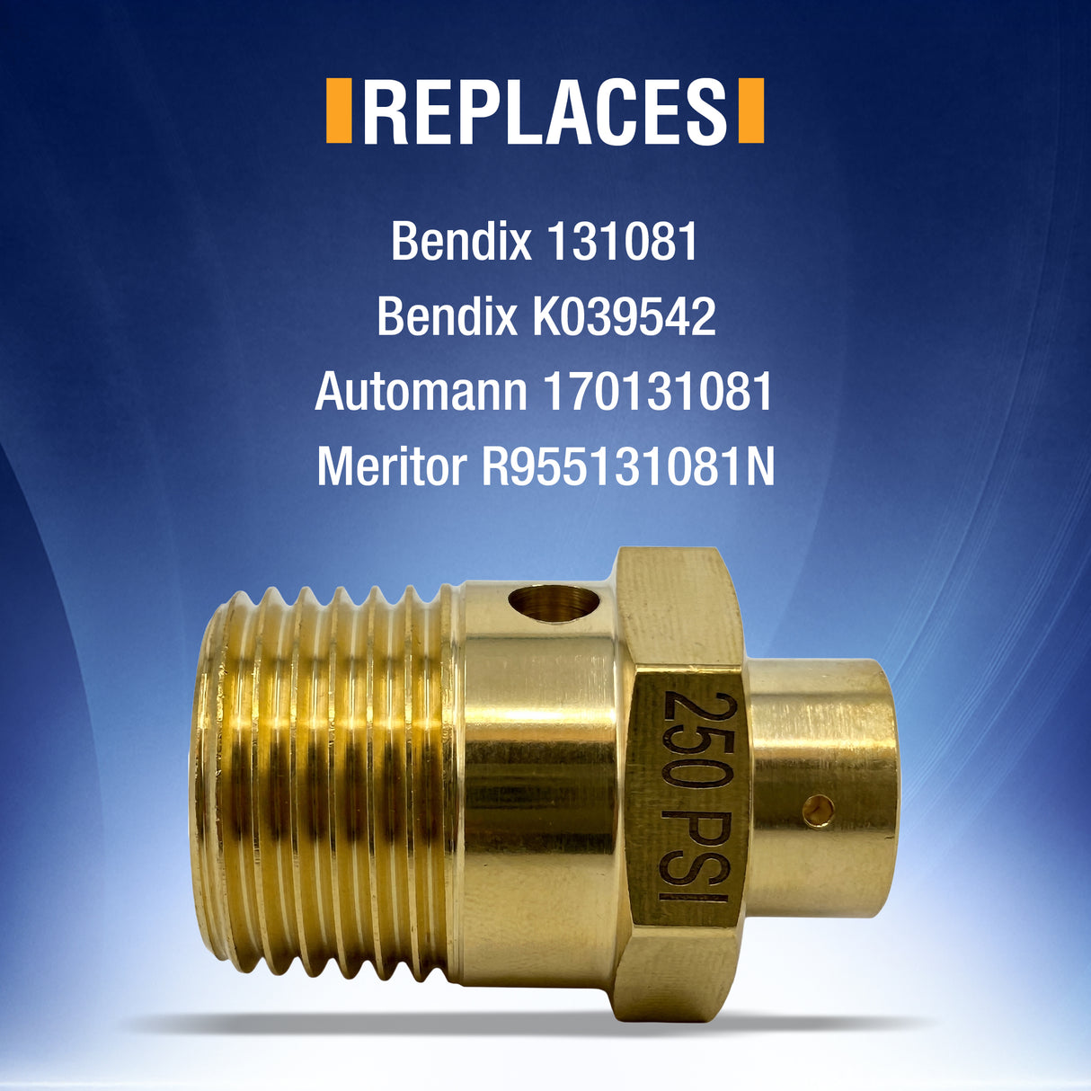 ST-4 Safety Pop Off Valve 250 PSI 1/2" NPT | Replacement Bendix 131081
