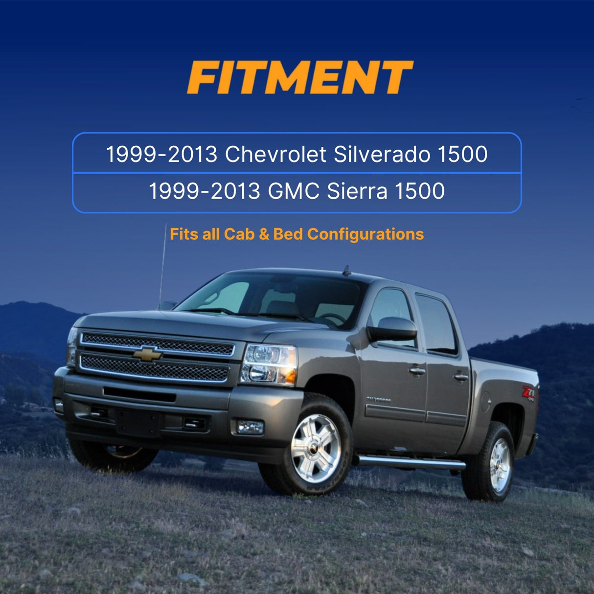 Spare Tire Support Plate Shock Mount Frame Crossmember Fit for 1999-2014 Chevy Silverado GMC Sierra 1500