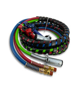 15ft 3 in 1 ABS & Air Power Line Hose Wrap 7 Way with Handle